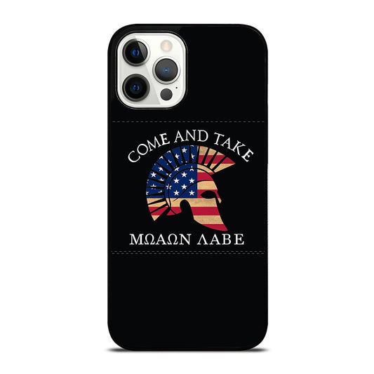 MOLON LABE AMERICAN FLAG HELMET iPhone 12 Pro Max Case Cover