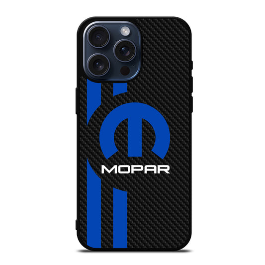 MOPAR CARBON LOGO 2 iPhone 15 Pro Max Case Cover
