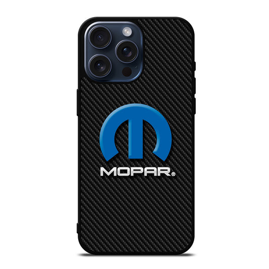 MOPAR CARBON LOGO iPhone 15 Pro Max Case Cover