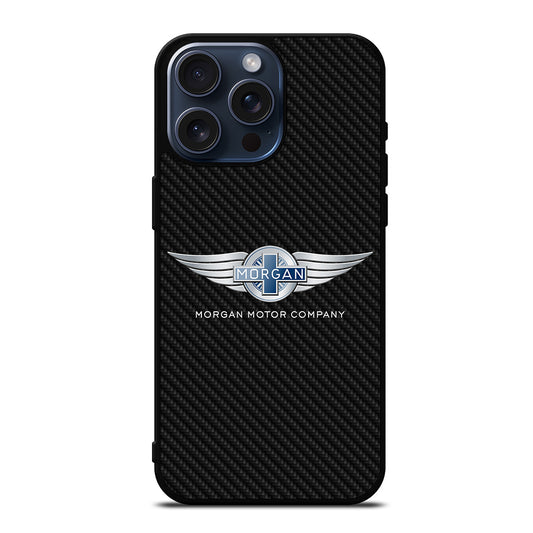 MORGAN MOTOR CARBON LOGO iPhone 15 Pro Max Case Cover