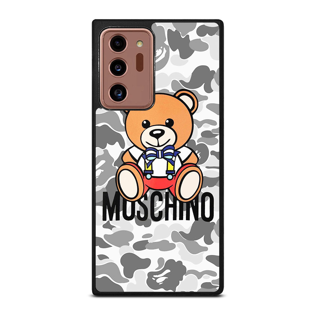 MOSCHINO TEDDY BEAR BAPE CAMO Samsung Galaxy Note 20 Ultra Case Cover