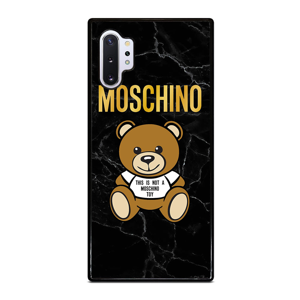 MOSCHINO TEDDY BEAR BLACK MARBLE Samsung Galaxy Note 10 Plus Case Cover