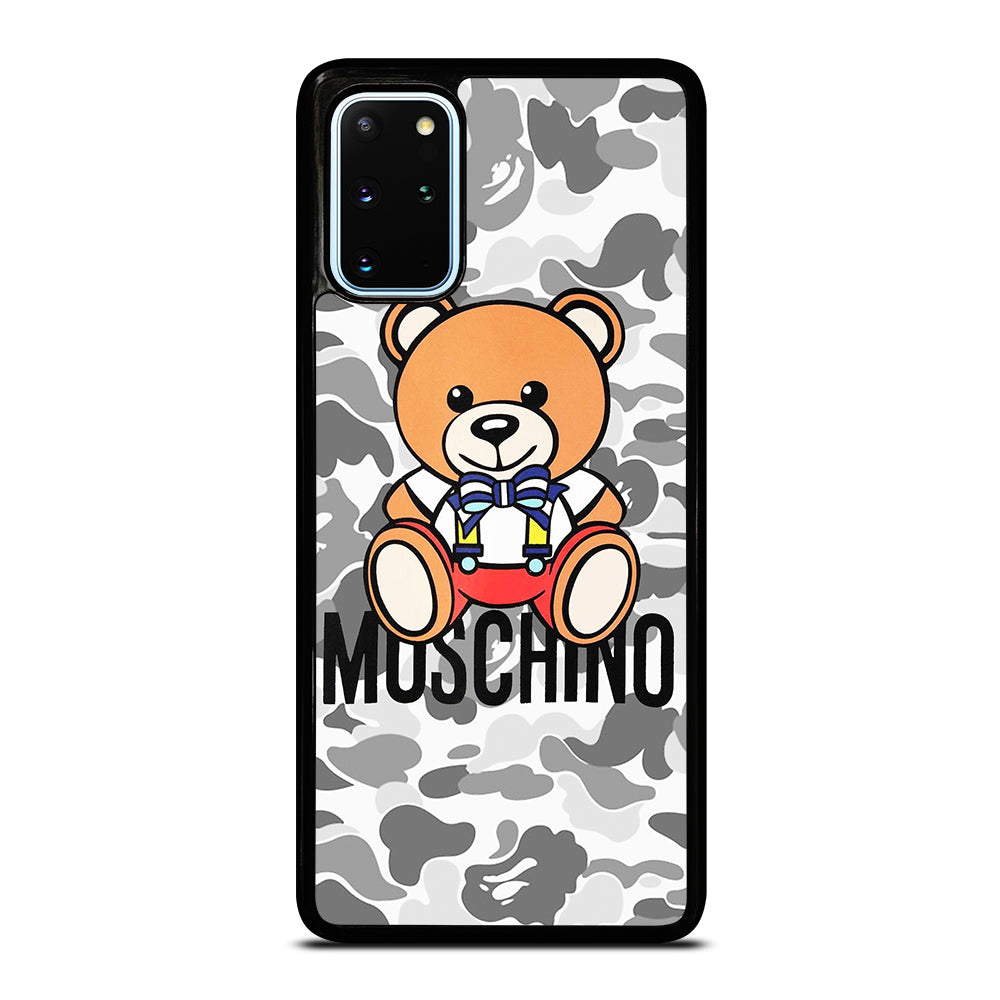 MOSCHINO TEDDY BEAR BAPE CAMO Samsung Galaxy S20 Plus Case Cover