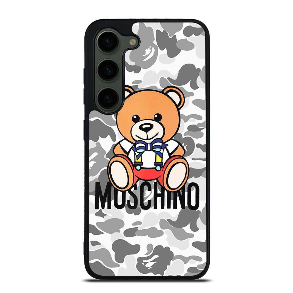 MOSCHINO TEDDY BEAR BAPE CAMO Samsung Galaxy S23 Plus Case Cover