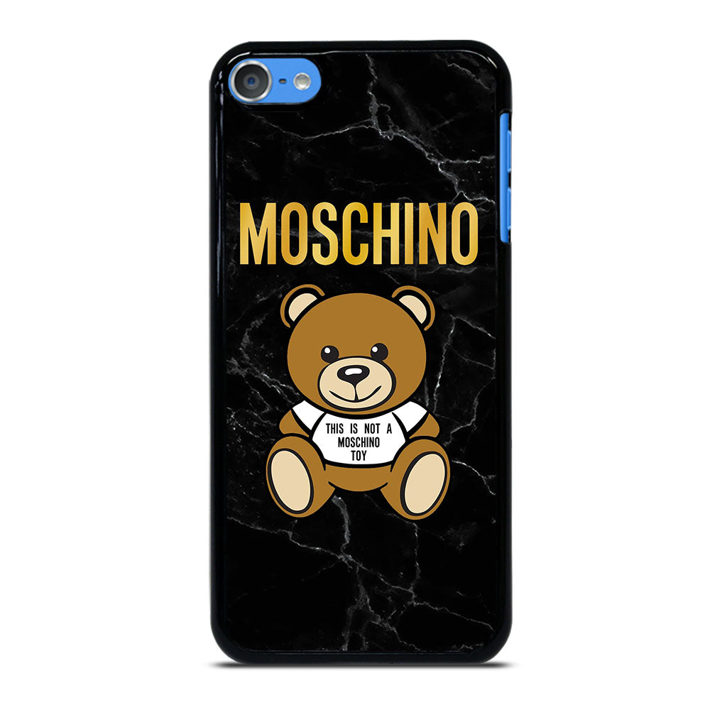 MOSCHINO TEDDY BEAR BLACK MARBLE iPod Touch 7 Case Cover