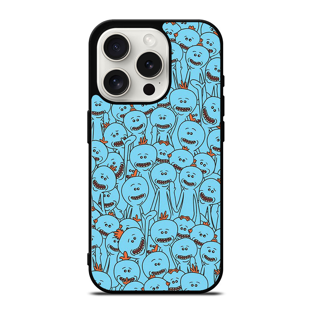 MR MEESEEKS PATTERN iPhone 15 Pro Case Cover