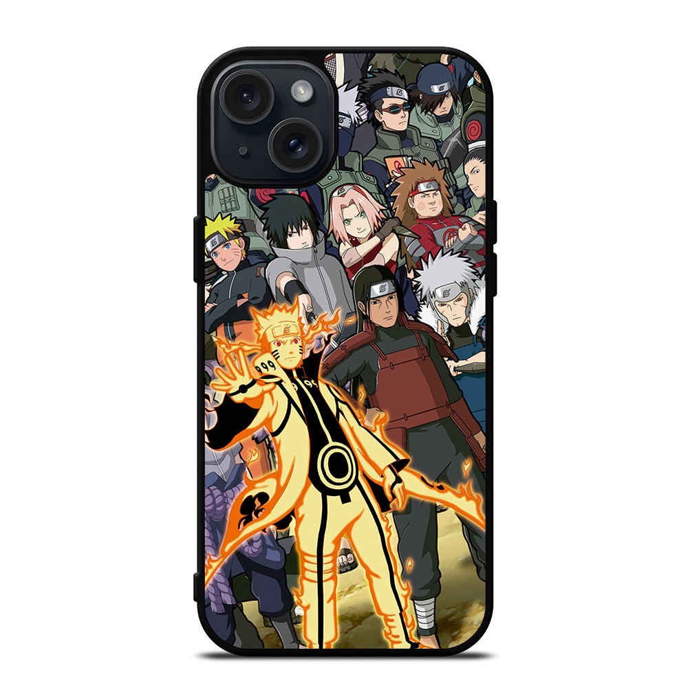 NARUTO ALL CHARACTERS 2 iPhone 15 Plus Case Cover