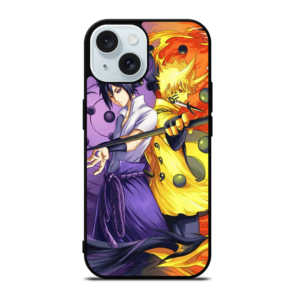 NARUTO VS SASUKE ANIME 3 iPhone 15 Case Cover