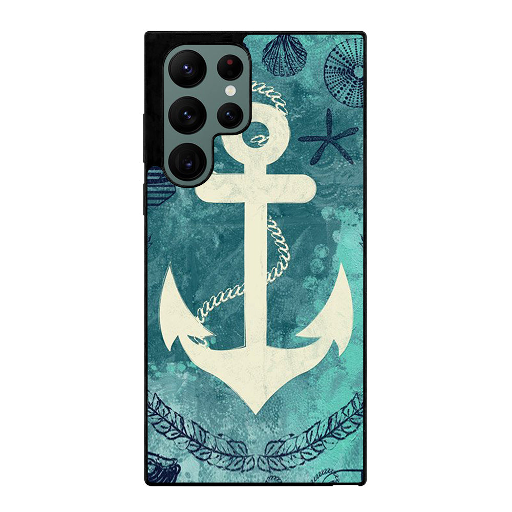 NAUTICAL ANCHOR ART Samsung Galaxy S22 Ultra Case Cover