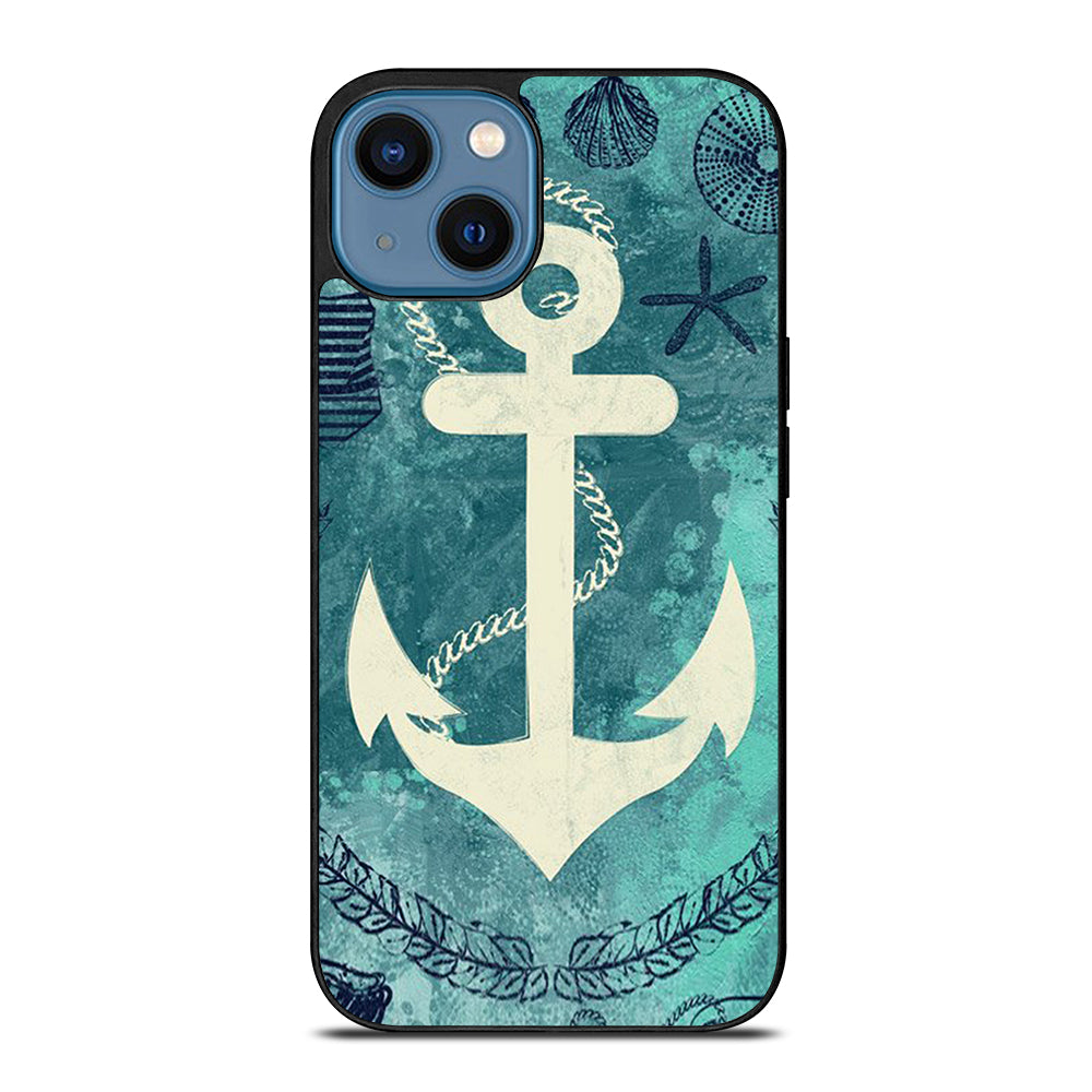 NAUTICAL ANCHOR ART iPhone 14 Case Cover