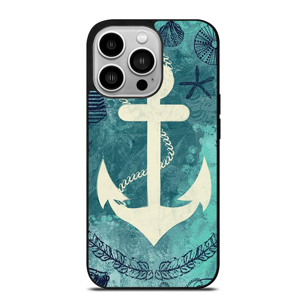 NAUTICAL ANCHOR ART iPhone 14 Pro Case Cover
