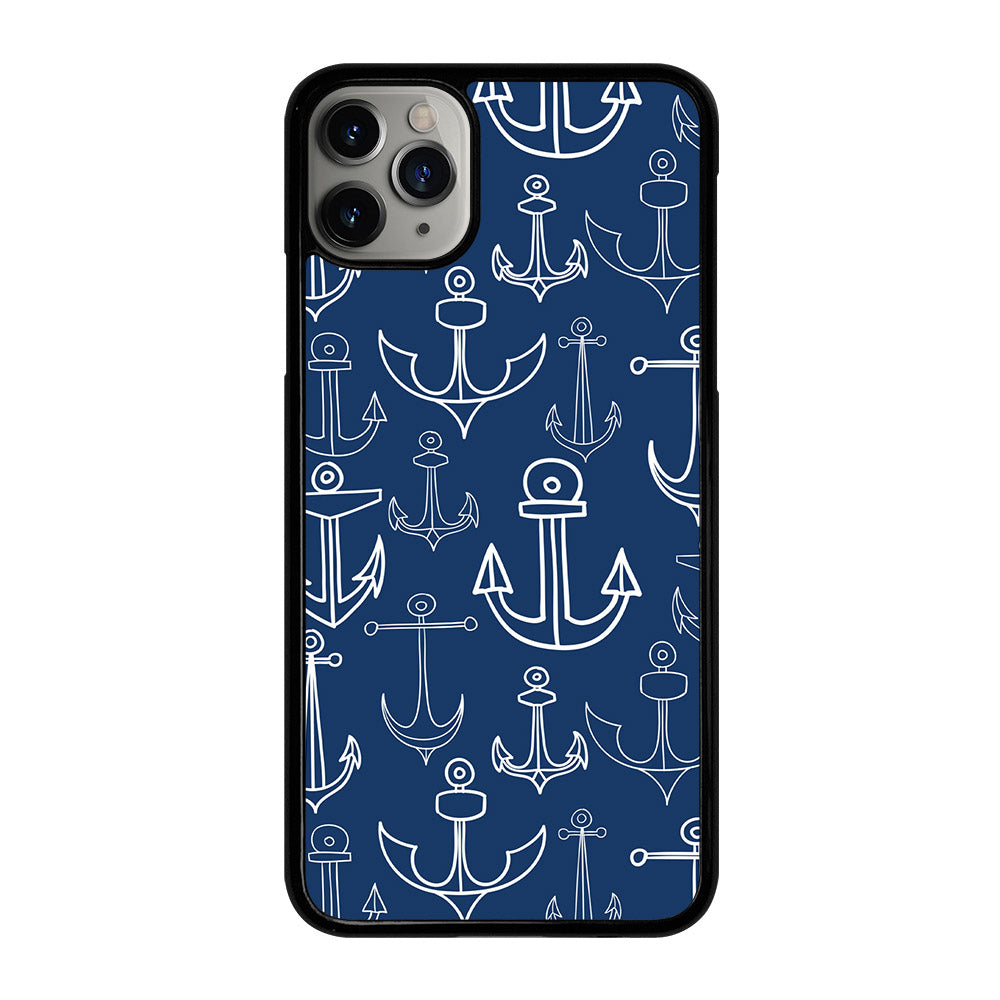 NAUTICAL ANCHOR PATTERN iPhone 11 Pro Max Case Cover