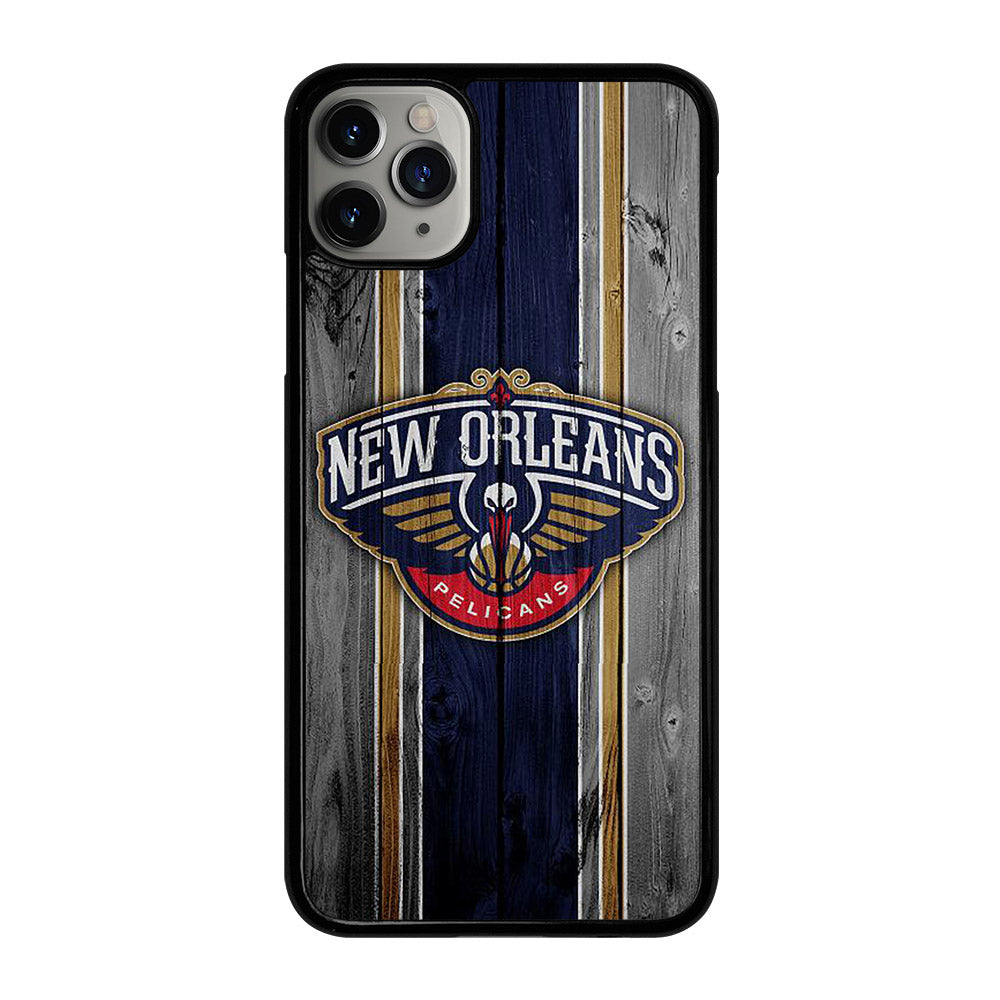 NEW ORLEANS PELICANS WOODEN LOGO iPhone 11 Pro Max Case Cover