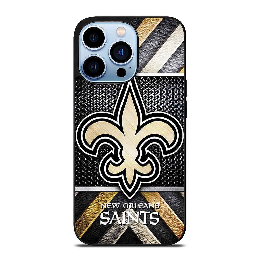 NEW ORLEANS SAINTS METAL LOGO iPhone 13 Pro Max Case Cover