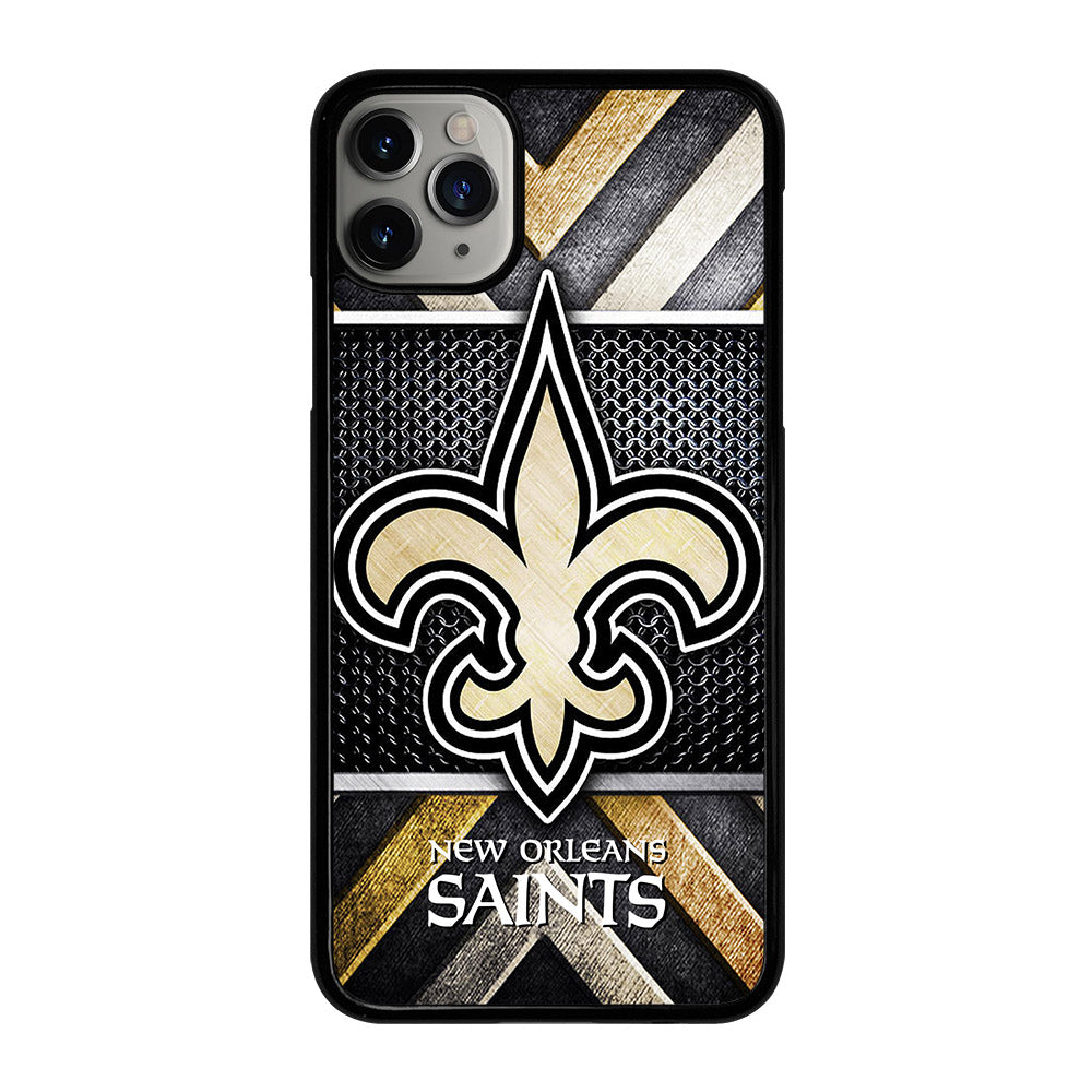 NEW ORLEANS SAINTS METAL LOGO iPhone 11 Pro Max Case Cover