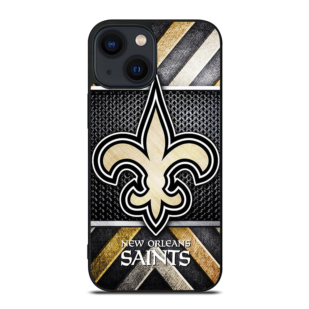 NEW ORLEANS SAINTS METAL LOGO iPhone 14 Plus Case Cover