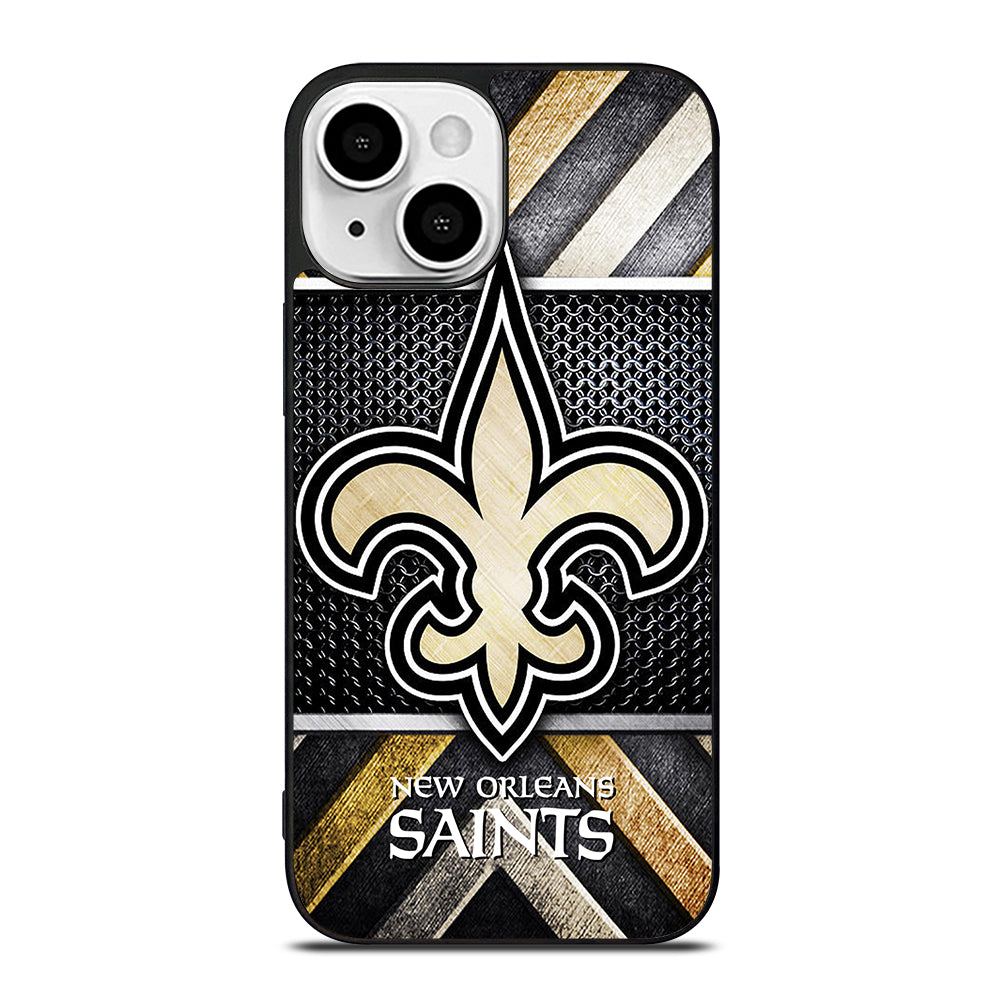 NEW ORLEANS SAINTS METAL LOGO iPhone 13 Mini Case Cover