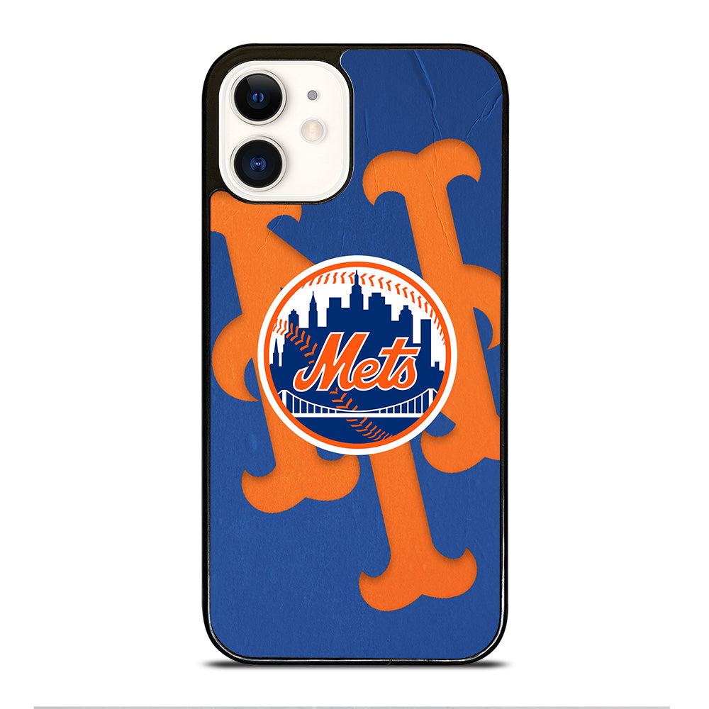 NEW YORK METS LOGO BASEBALL 1 iPhone 12 Case Cover