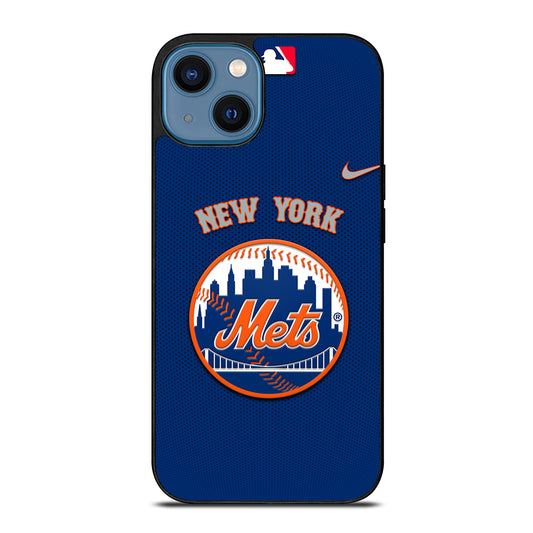 NEW YORK METS LOGO BASEBALL 3 iPhone 14 Case Cover