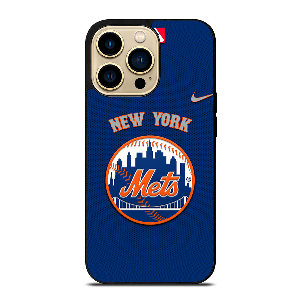 NEW YORK METS LOGO BASEBALL 3 iPhone 14 Pro Max Case Cover