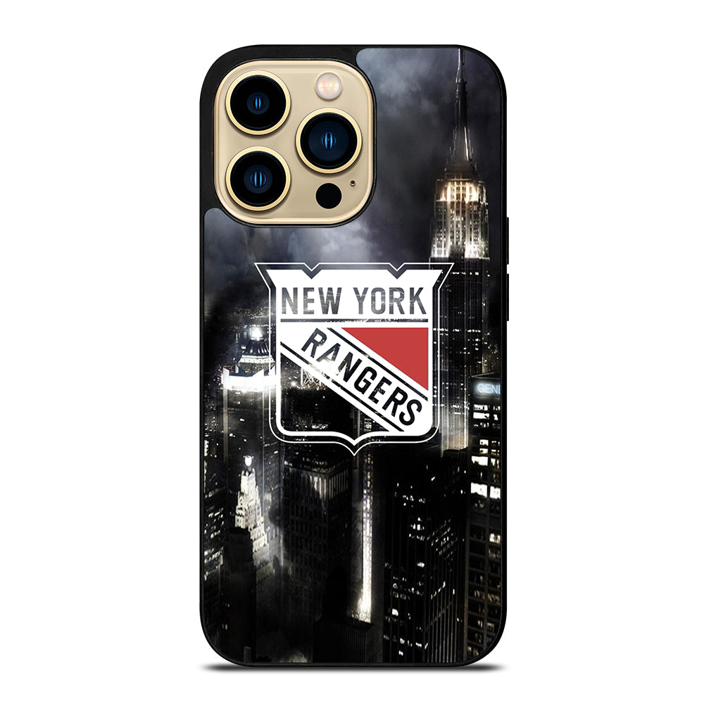 NEW YORK RANGERS LOGO METAL iPhone 14 Pro Max Case Cover