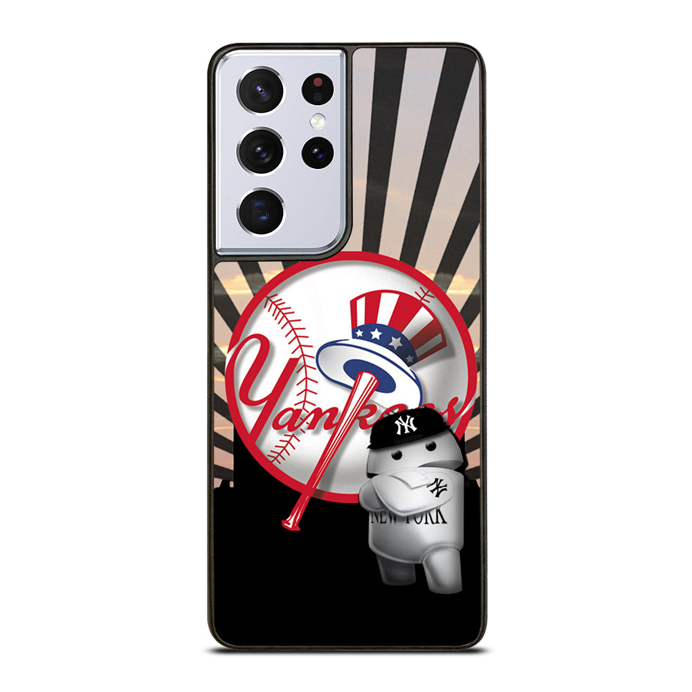 NEW YORK YANKEES MLB LOGO 3 Samsung Galaxy S21 Ultra Case Cover