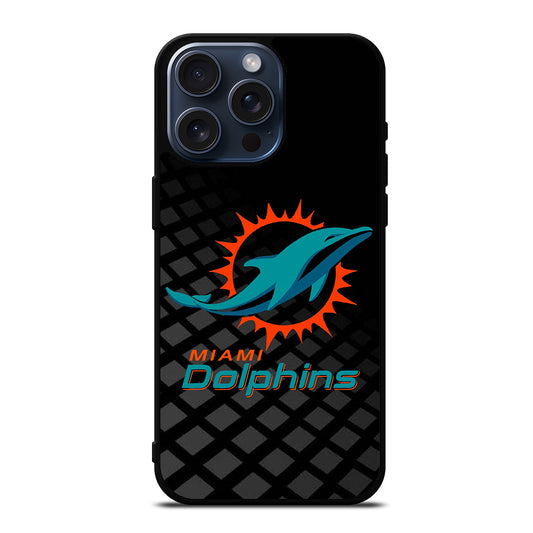 NFL MIAMI DOLPHINS LOGO 3 iPhone 15 Pro Max Case Cover