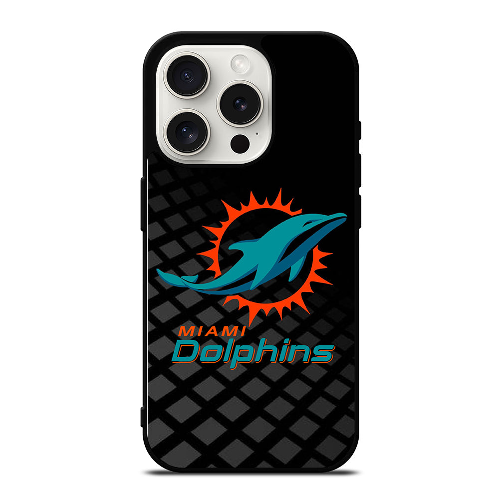 NFL MIAMI DOLPHINS LOGO 3 iPhone 15 Pro Case Cover