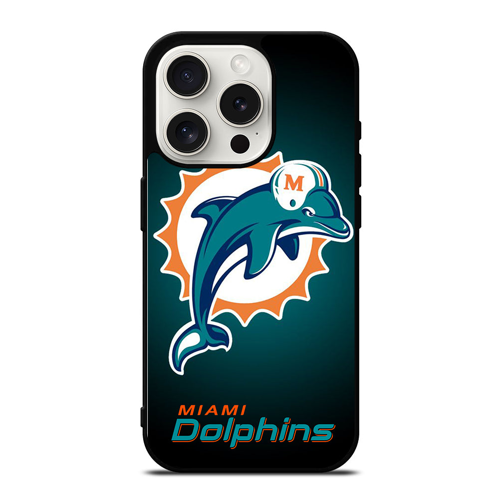 NFL MIAMI DOLPHINS LOGO 4 iPhone 15 Pro Case Cover