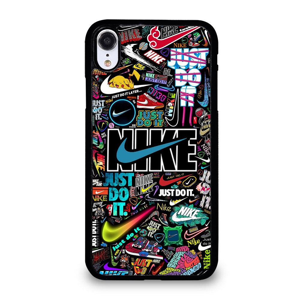 NIKE STICKER COLLAGE iPhone XR Case Cover casecentro NIKE STICKER COLLAGE iPhone XR Case Cover casecentro