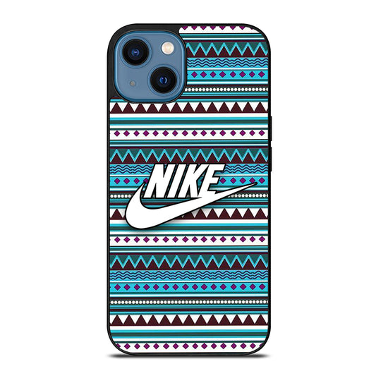 NIKE AZTEC PATTERN 3 iPhone 14 Case Cover