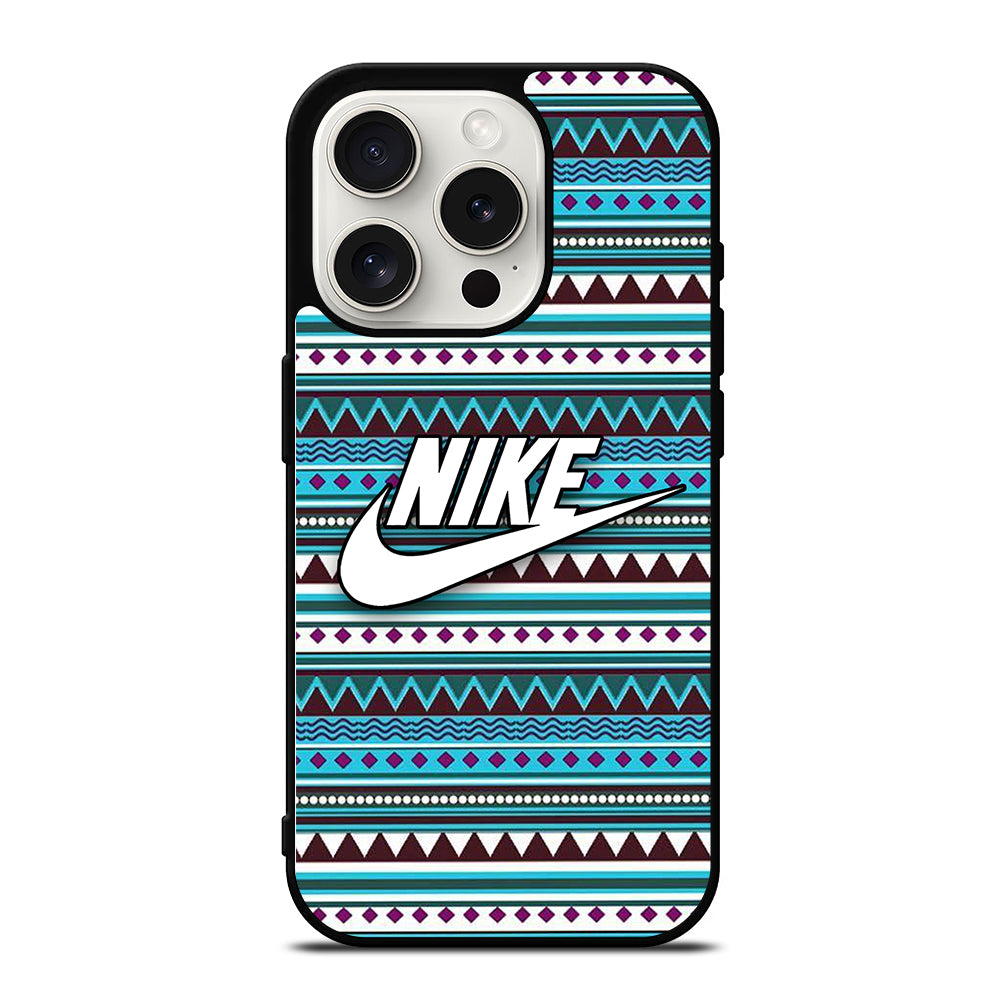 NIKE AZTEC PATTERN 3 iPhone 15 Pro Case Cover