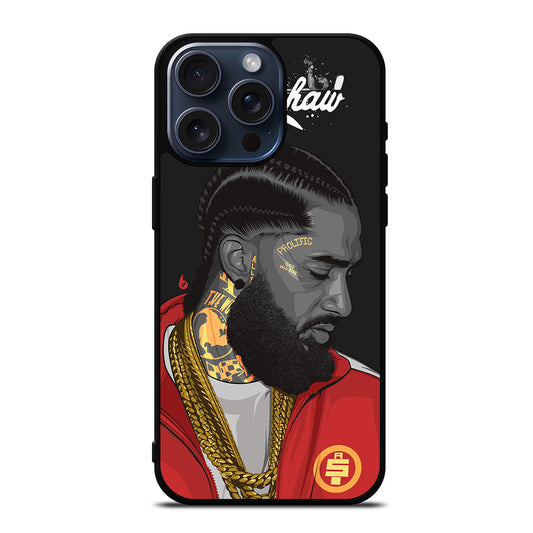 NIPSEY HUSSLE RAPPER ART iPhone 15 Pro Max Case Cover