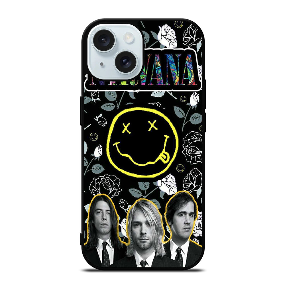 NIRVANA ROCK BAND PERSONNEL iPhone 15 Case Cover – casecentro NIRVANA ROCK BAND PERSONNEL iPhone 15 Case Cover – casecentro