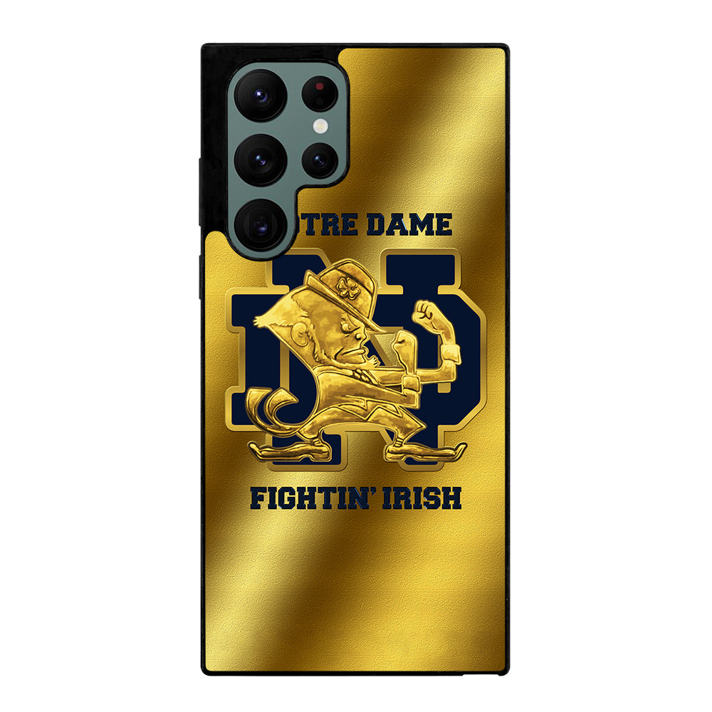 NOTRE DAME FIGHTING IRISH GOLD LOGO Samsung Galaxy S22 Ultra Case Cover