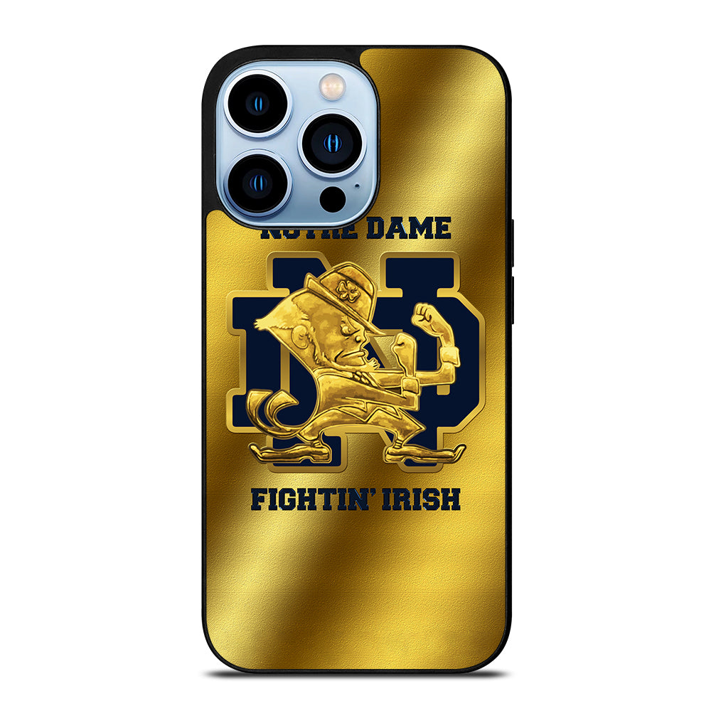 NOTRE DAME FIGHTING IRISH GOLD LOGO iPhone 13 Pro Max Case Cover