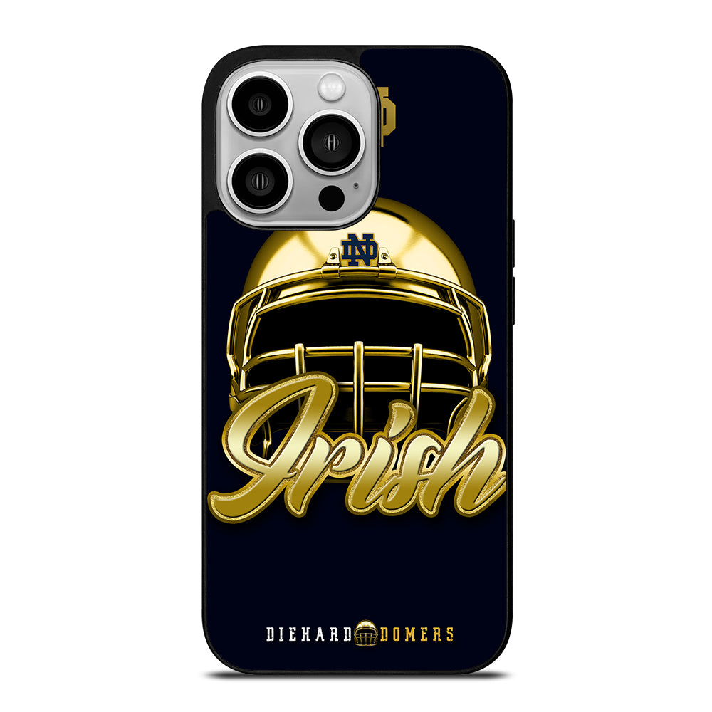 NOTRE DAME FIGHTING IRISH HELMET iPhone 14 Pro Case Cover
