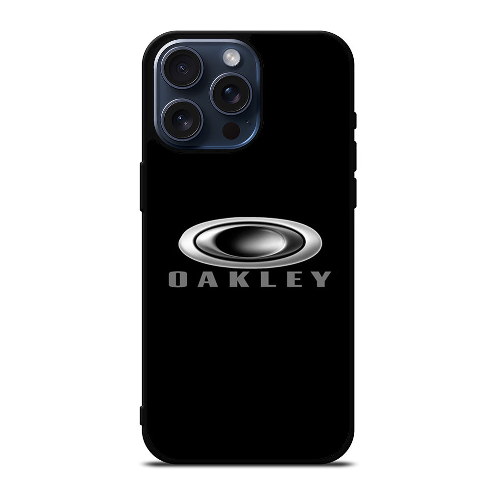 OAKLEY BLACK LOGO iPhone 15 Pro Max Case Cover