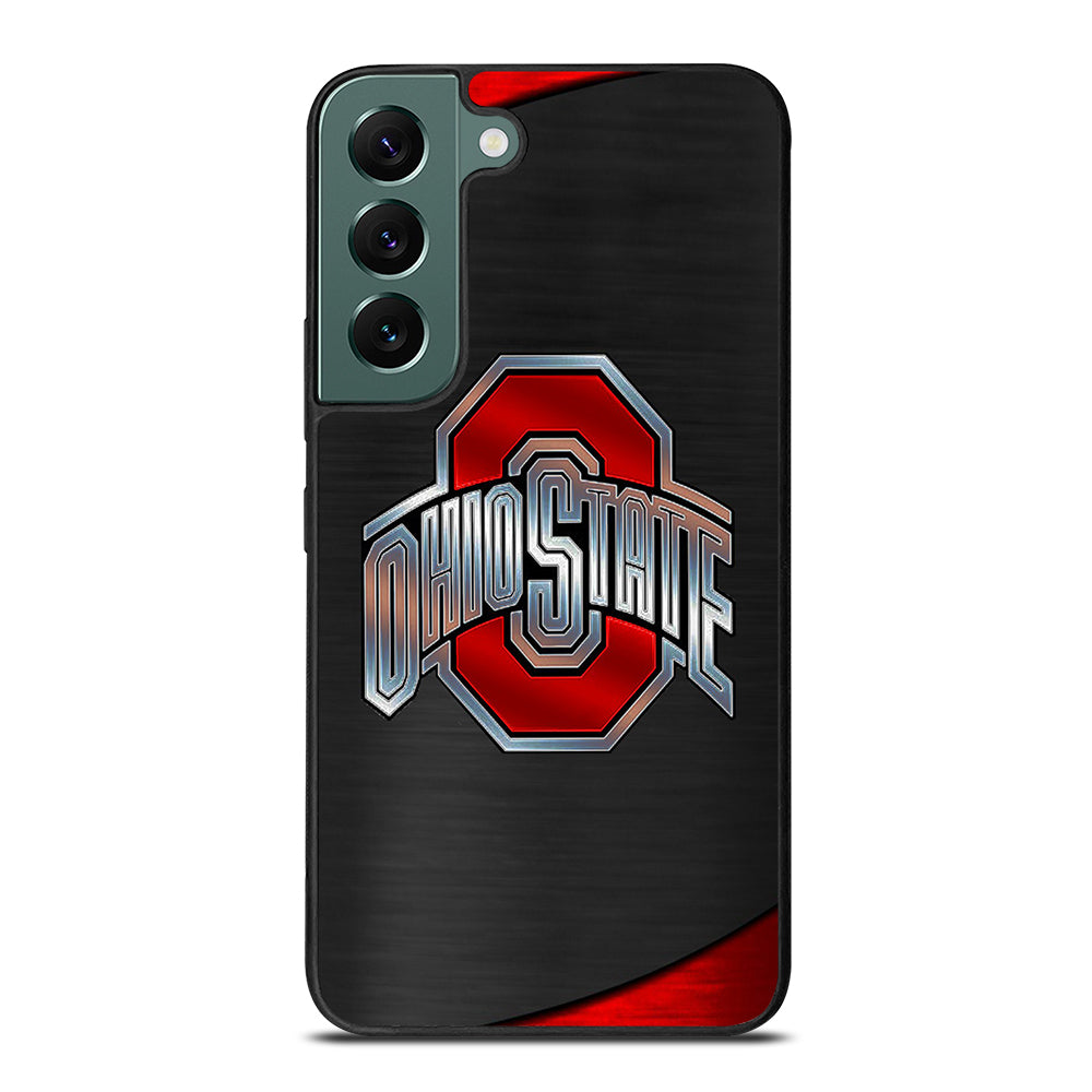 OHIO STATE BUCKEYES METAL LOGO Samsung Galaxy S22 Case Cover