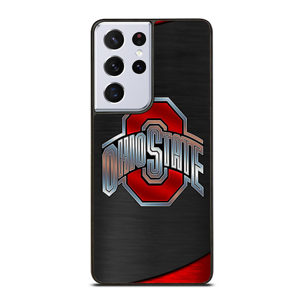 OHIO STATE BUCKEYES METAL LOGO Samsung Galaxy S21 Ultra Case Cover