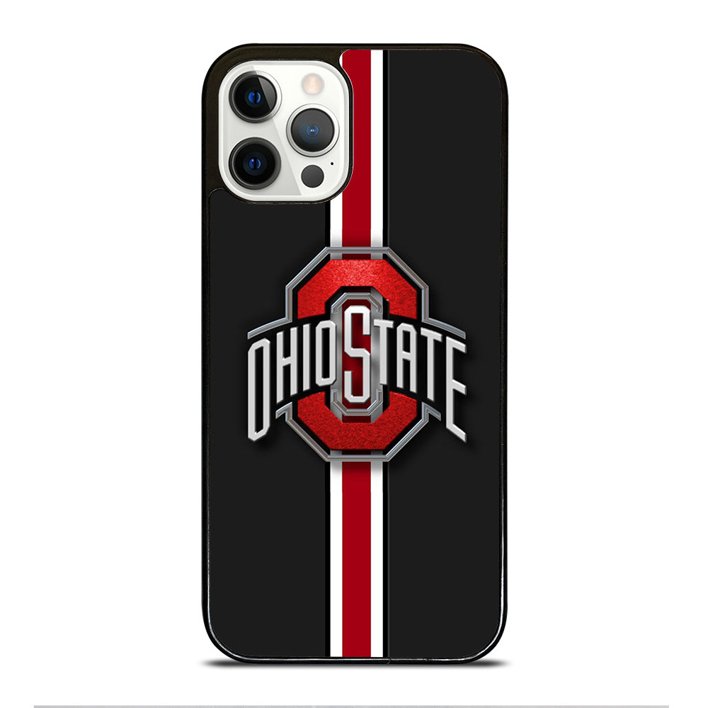 OHIO STATE BUCKEYES STRIPE LOGO iPhone 12 Pro Case Cover