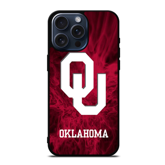 OKLAHOMA SOONERS FOOTBALL TEAM LOGO iPhone 15 Pro Max Case Cover