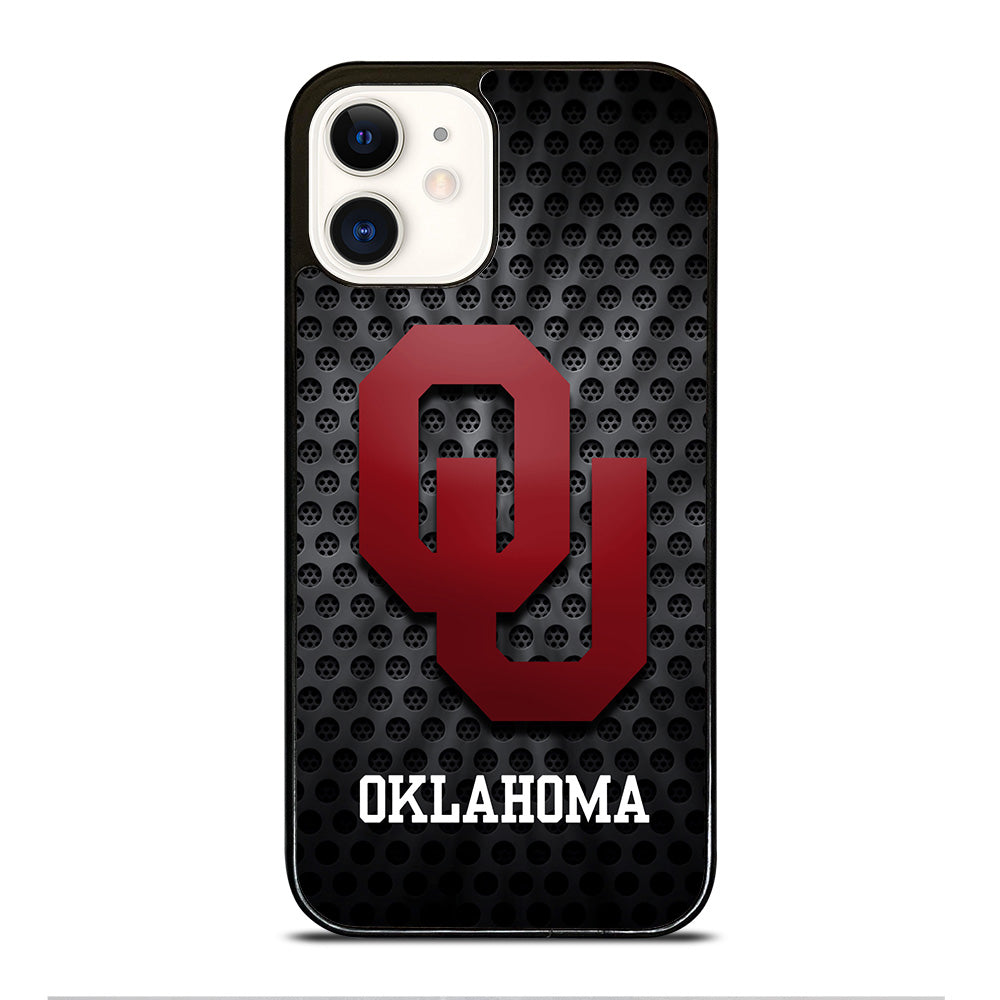OKLAHOMA SOONERS NFL METAL LOGO iPhone 12 Case Cover