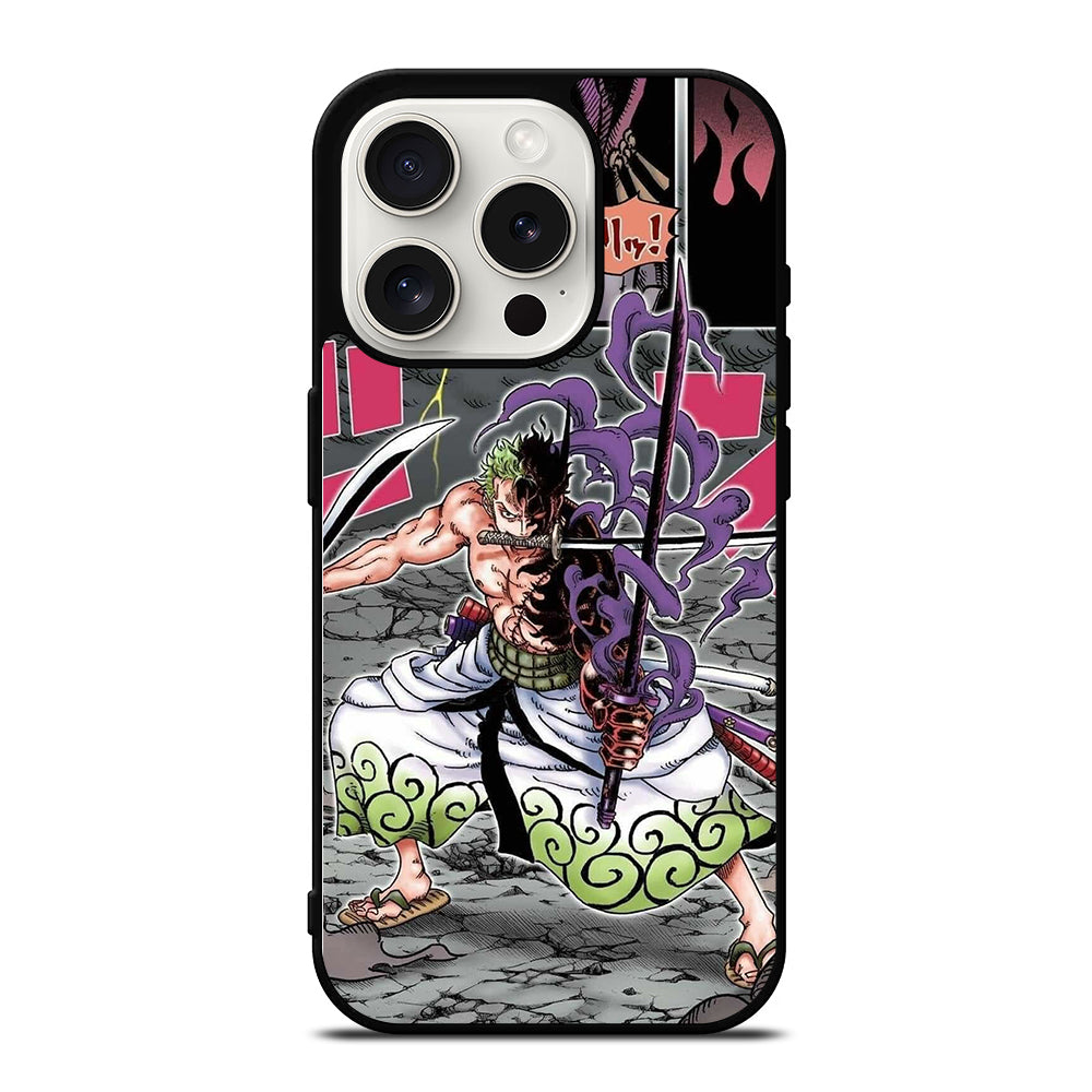 ONE PIECE RORONOA ZORO COMIC iPhone 15 Pro Case Cover