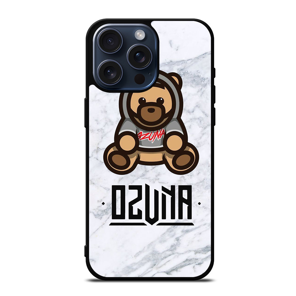 OZUNA BEAR LOGO MARBLE iPhone 15 Pro Max Case Cover