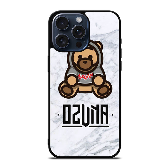 OZUNA BEAR LOGO MARBLE iPhone 15 Pro Max Case Cover