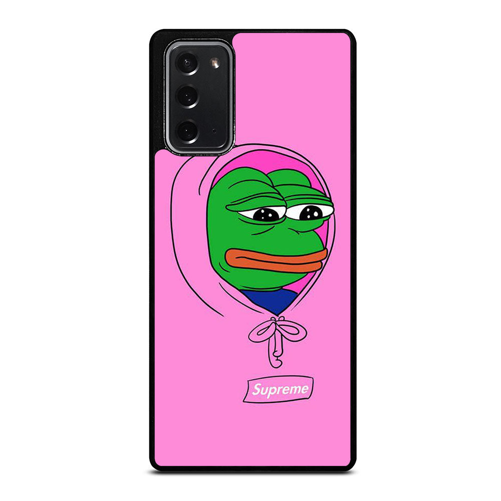 PEPE THE SMUG FROG PINK HOODIE Samsung Galaxy Note 20 Case Cover