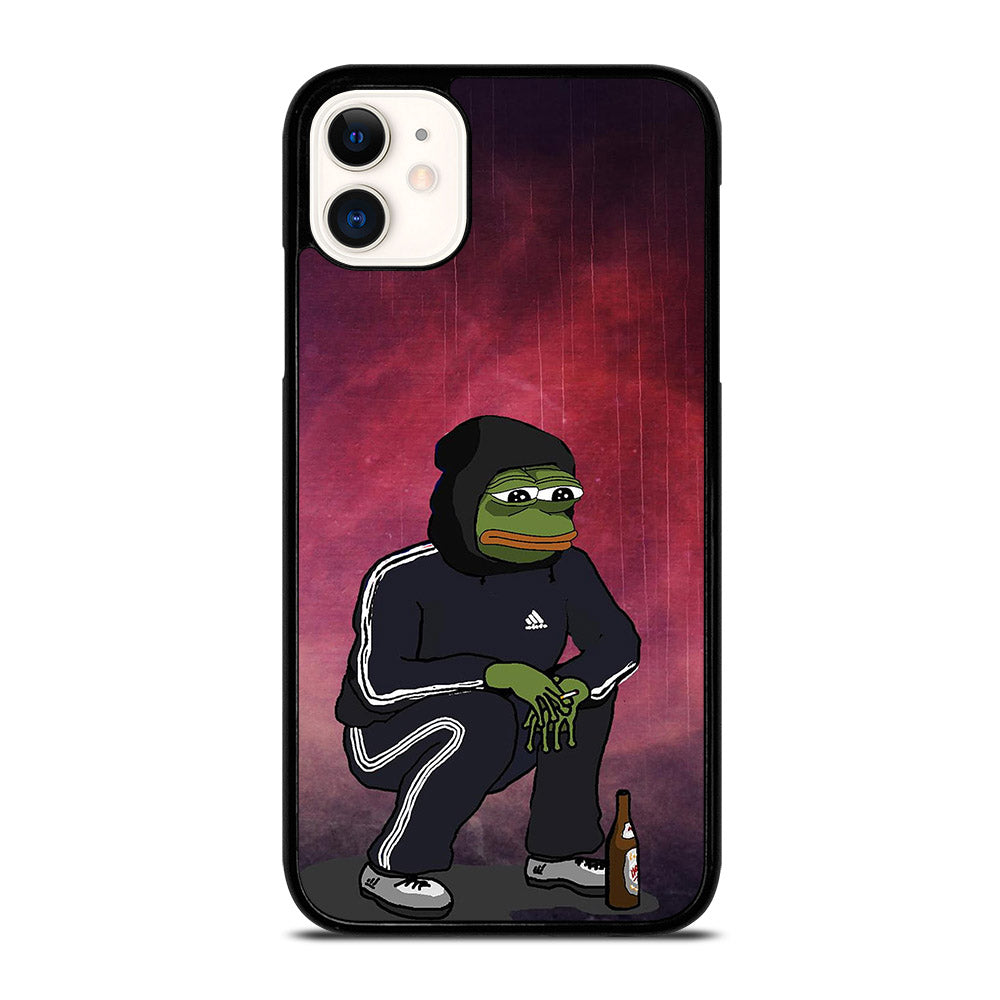 PEPE THE SMUG FROG SAD iPhone 11 Case Cover