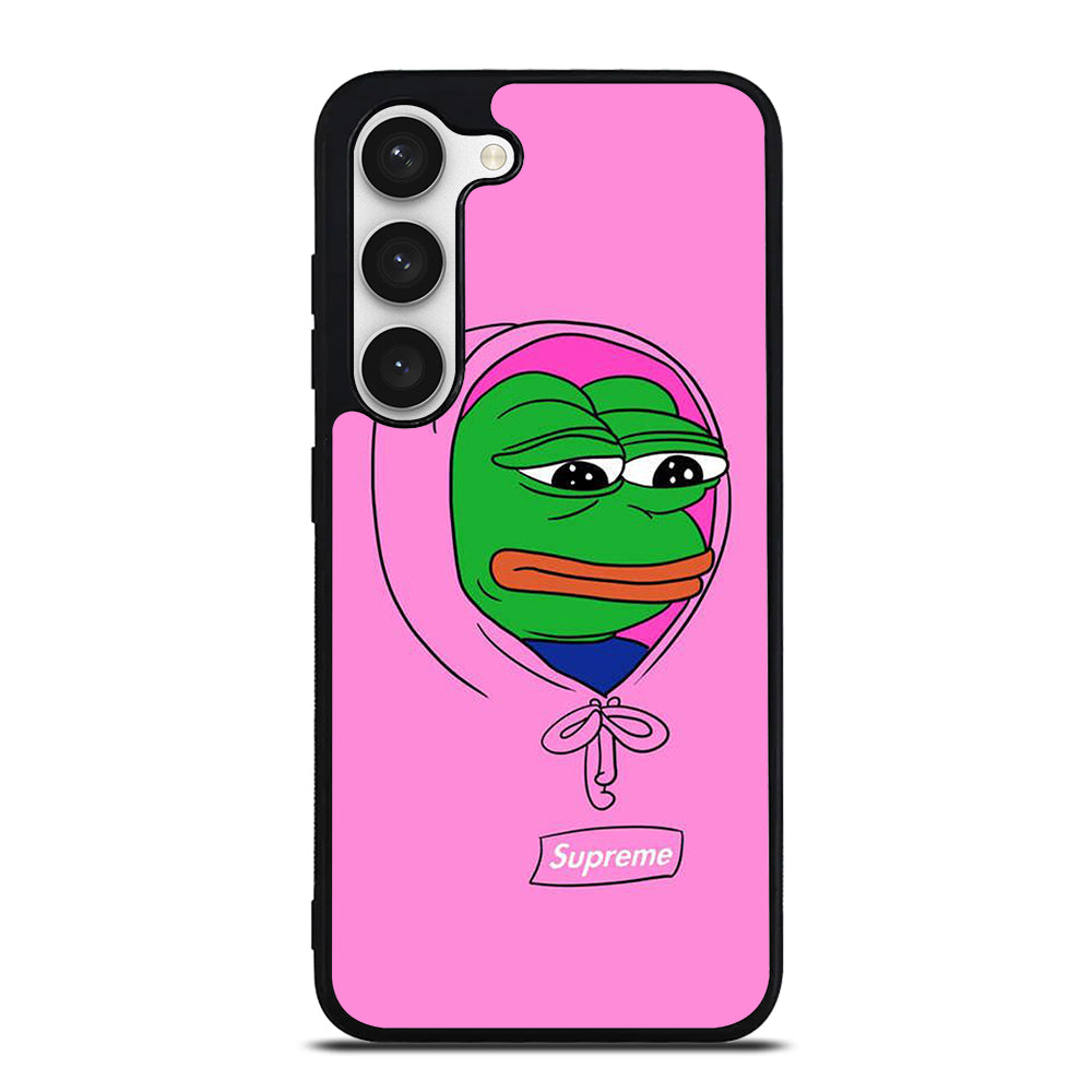 PEPE THE SMUG FROG PINK HOODIE Samsung Galaxy S23 Case Cover