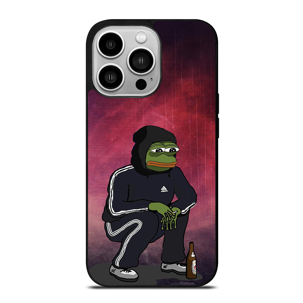 PEPE THE SMUG FROG SAD iPhone 14 Pro Case Cover
